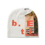 Leopard Beanie, White