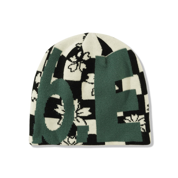 b.Eautiful Sakura Checker Beanie, Black