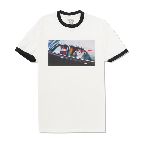 Hockey Car Kid Tee, White