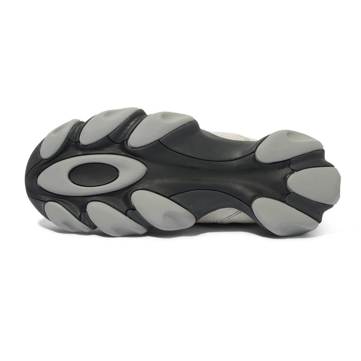 Suede Flesh Sandal, White Birch