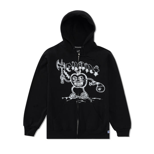 Lottie Zip Up Hood, Black