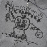 Lottie Zip Up Hood, Oxford Grey