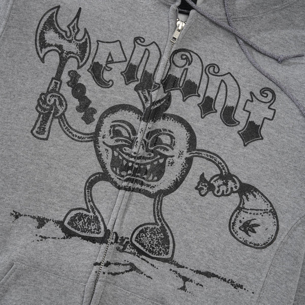 Tenant Lottie Zip Up Hood, Oxford Grey