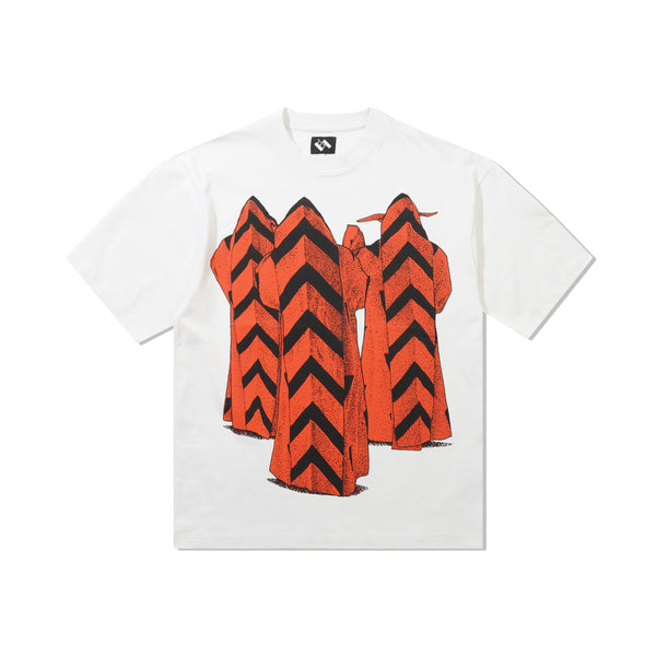 The Trilogy Tapes TTT Chevron Brethren Tee, White