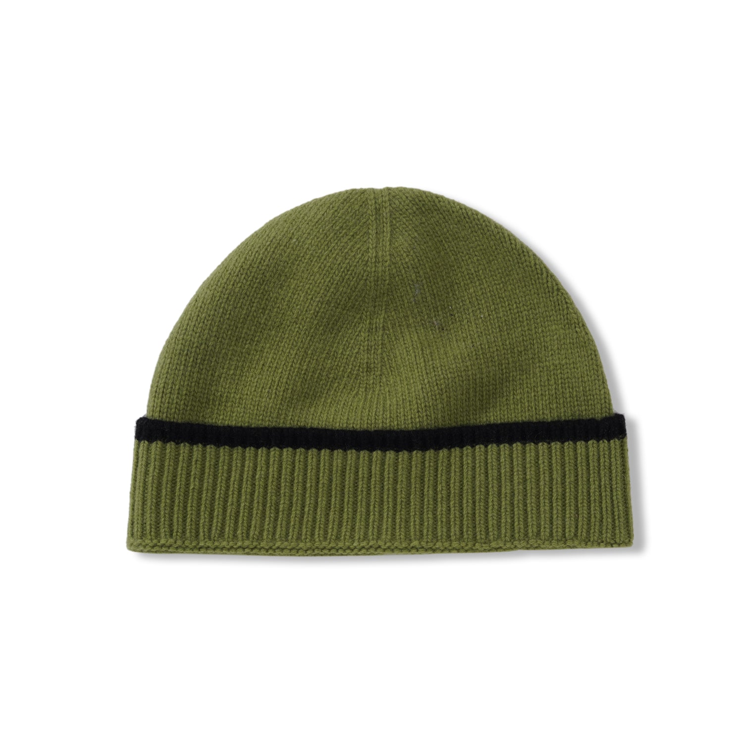 Contrast Stripe Beanie, Green