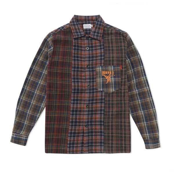 Hoddle Polyura Patchwork Flannel Shirt, Multi