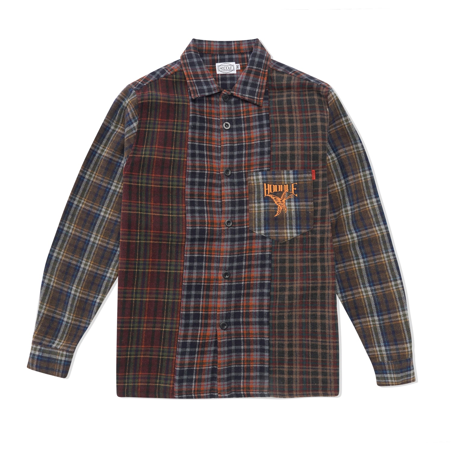 Polyura Patchwork Flannel Shirt, Multi