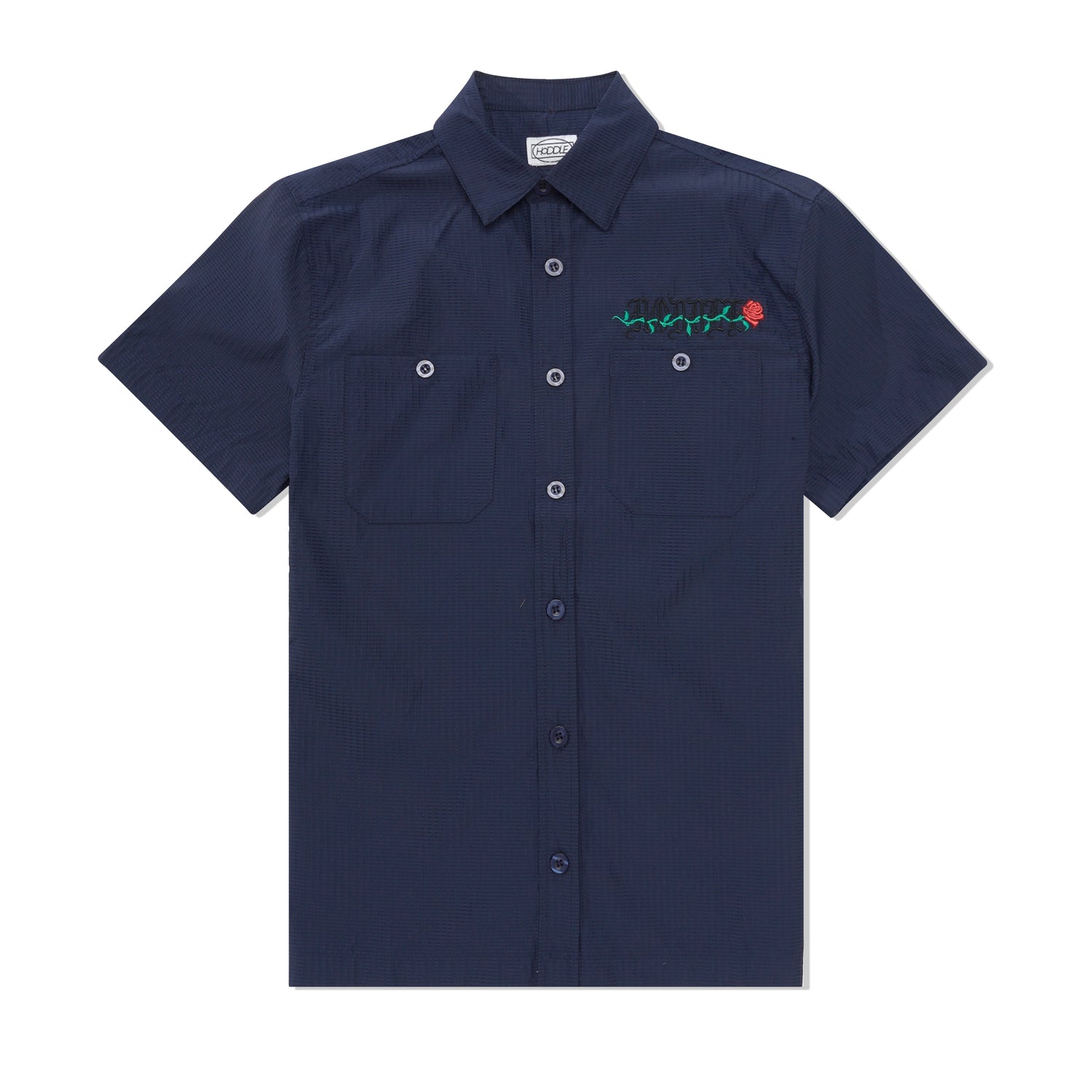 Thorn Seersucker Shirt, Navy