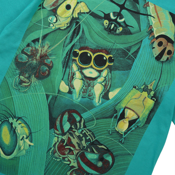 The Trilogy Tapes TTT Bugs Tee, Aqua