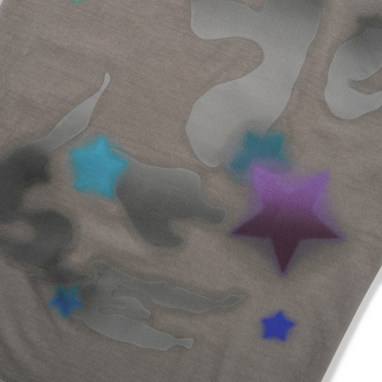 Airbrush Tee, Dark Silver