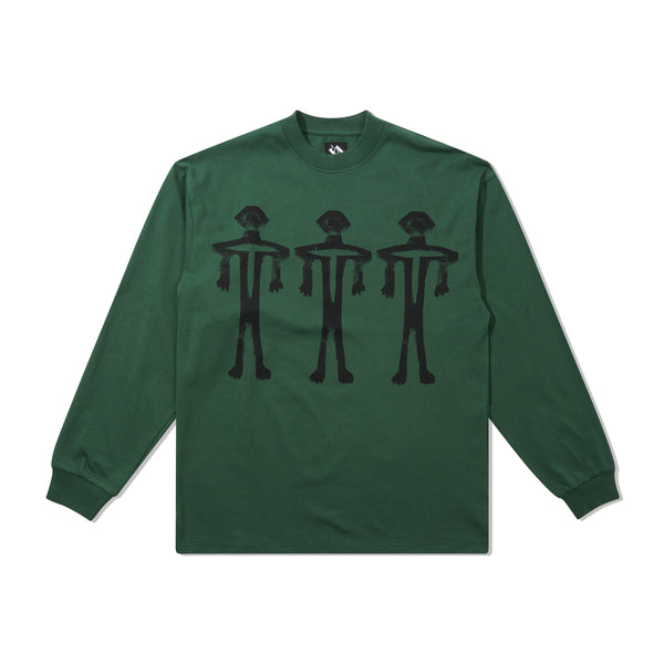 The Trilogy Tapes TTT Dogu L/S Tee, Forest Green