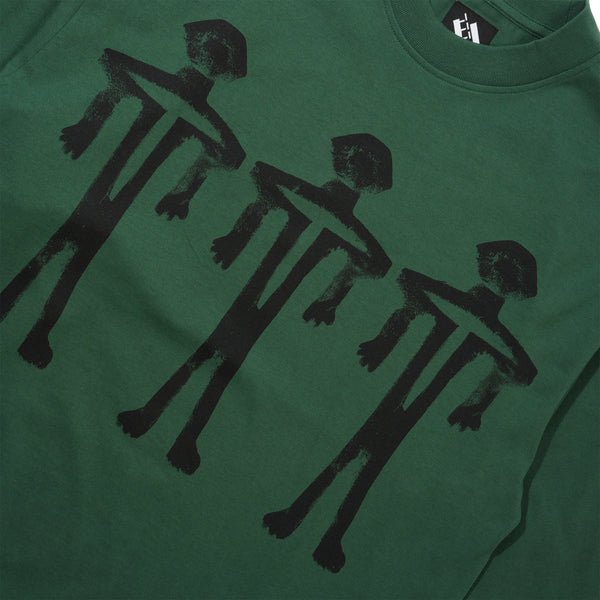 The Trilogy Tapes TTT Dogu L/S Tee, Forest Green
