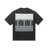 TTT Block Tee, Black Acid Wash