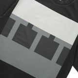 TTT Block Tee, Black Acid Wash