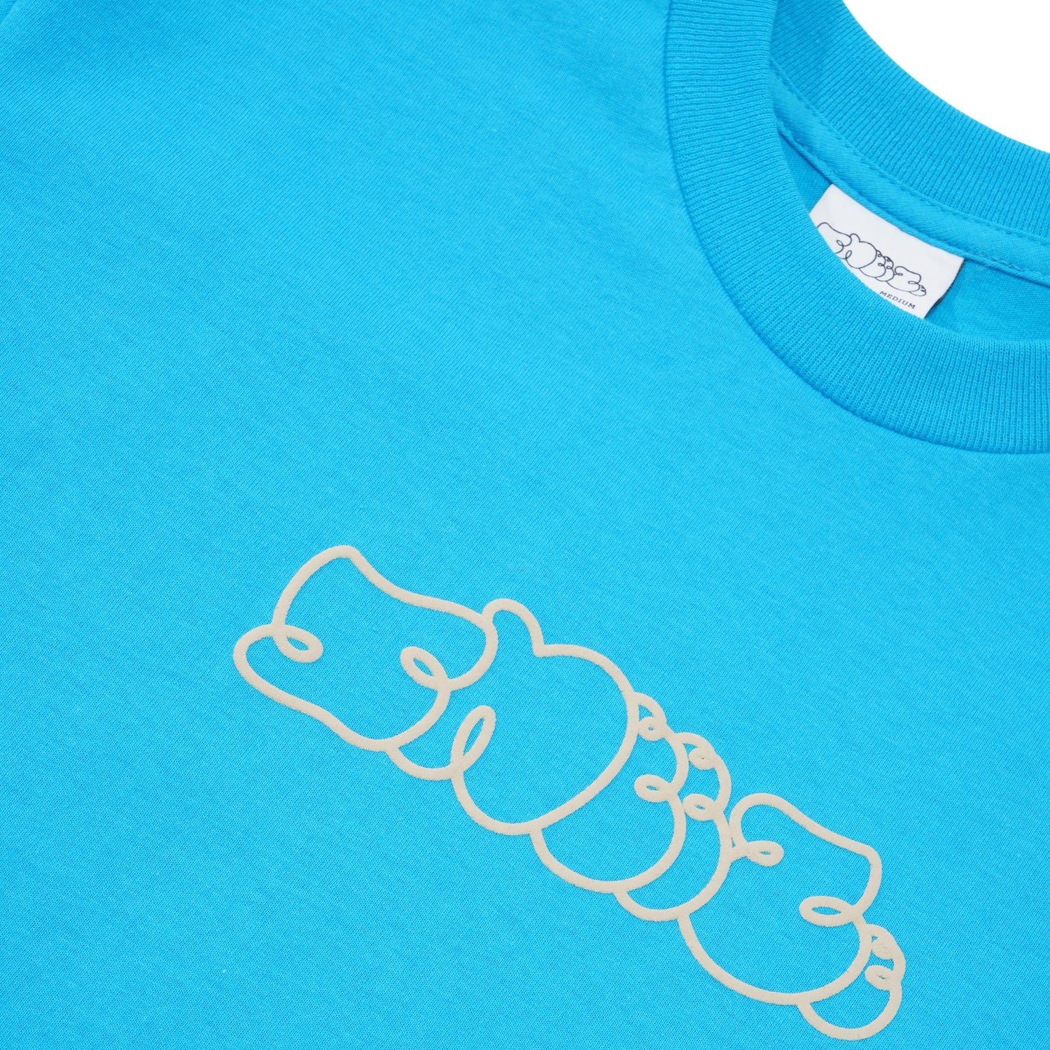 Sneeze Logo Tee, Pool Blue