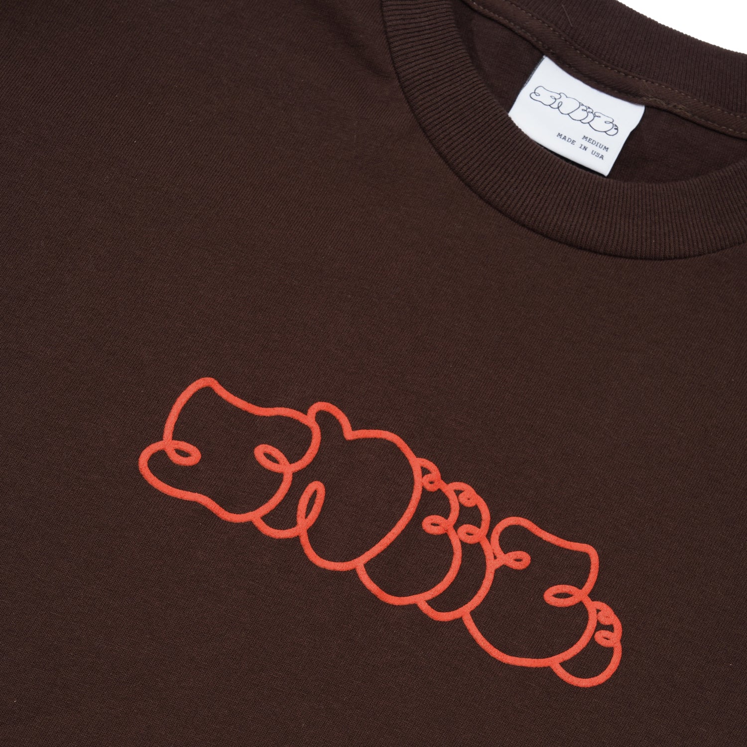 Sneeze Logo Tee, Chocolate