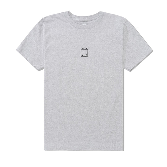 Center Logo Tee, Heather Grey
