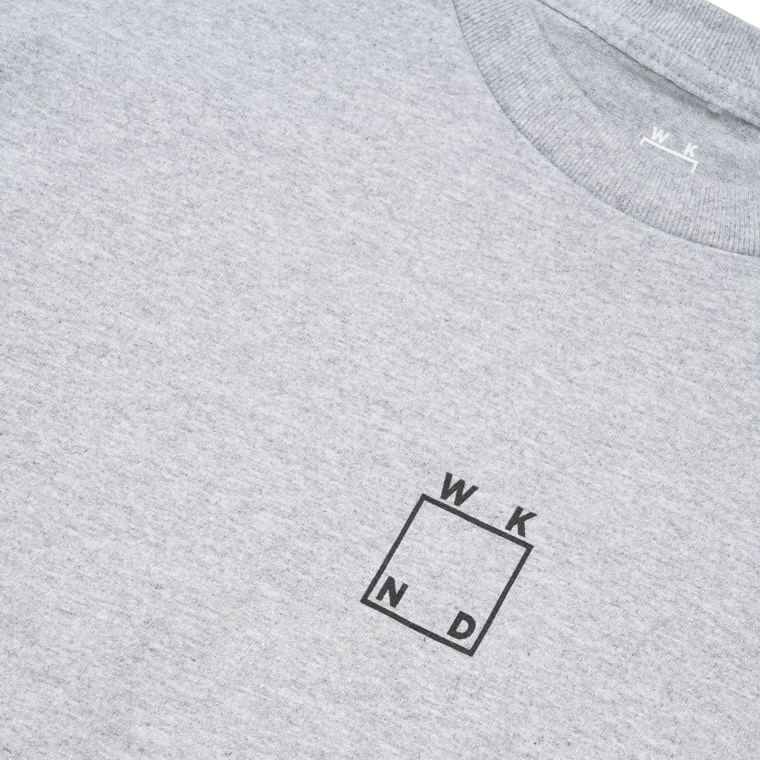 Center Logo Tee, Heather Grey