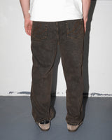 Denim Ranger Jeans, Brown Acid Wash