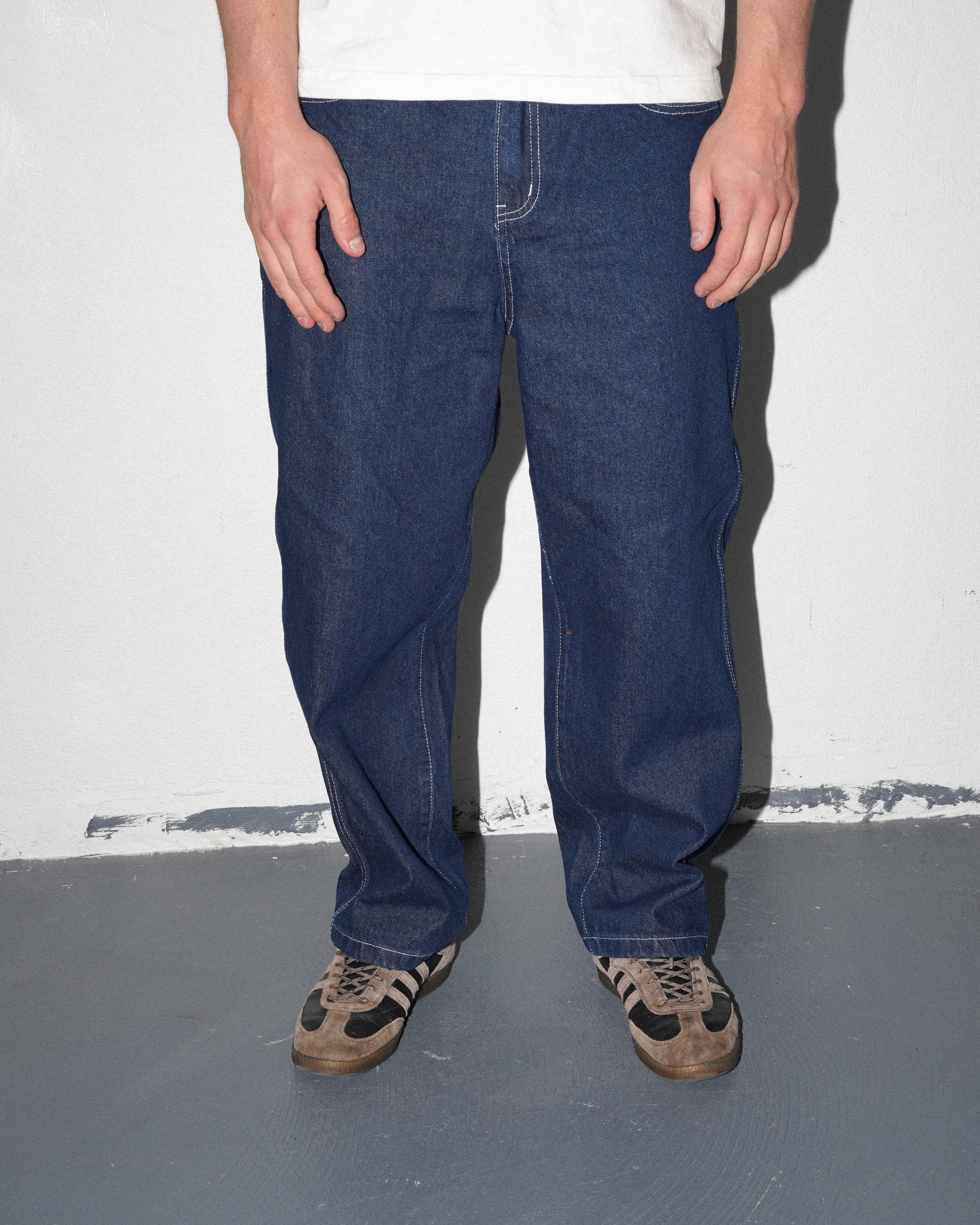 Hoddle Denim Ranger Jeans, Indigo / White Stitch | Lo-Fi