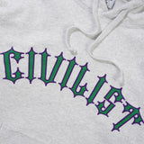 Spike Pullover Hood, Light Heather Grey