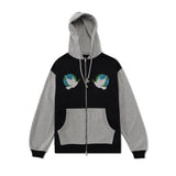 Dove Peace Zipped Pullover, Black