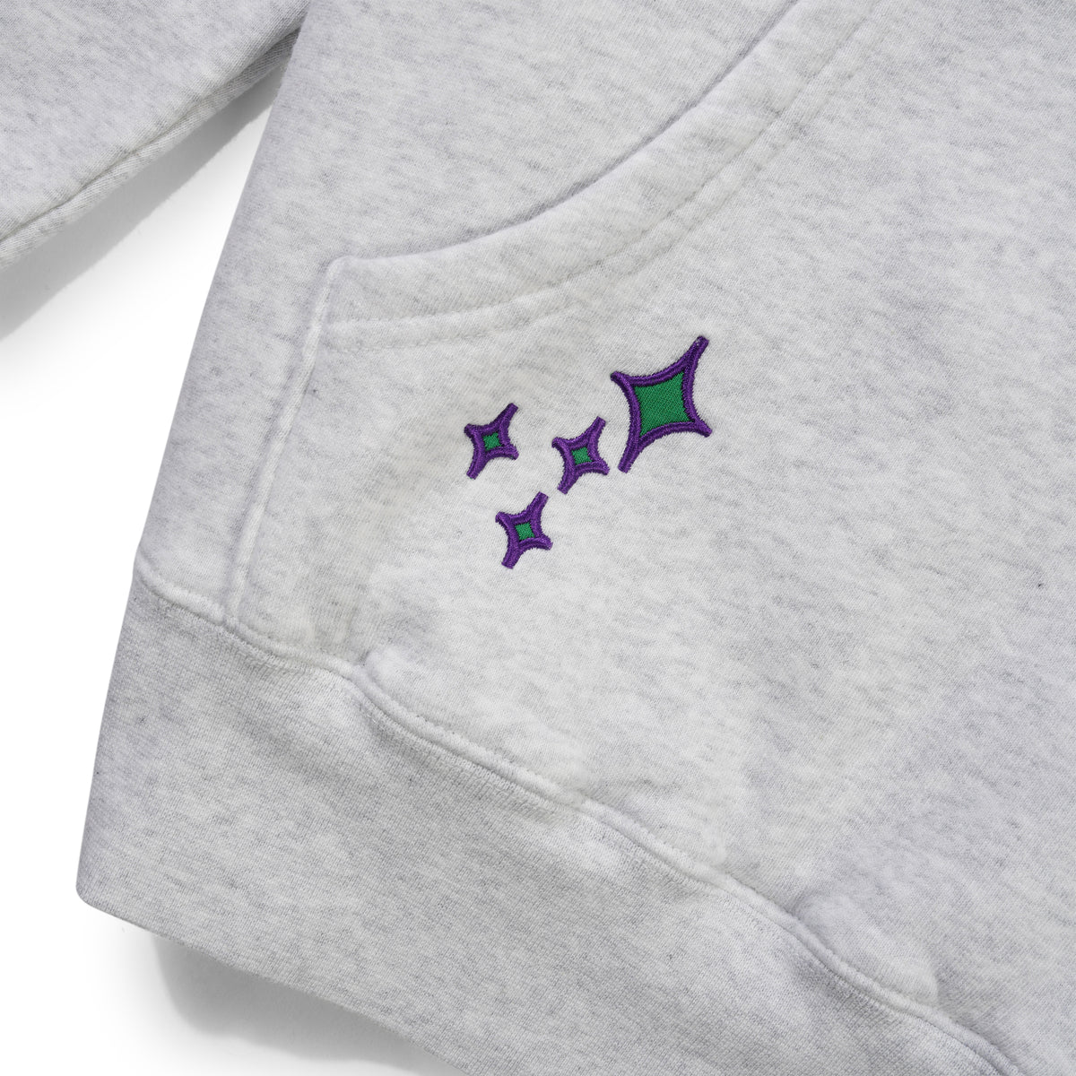 Spike Pullover Hood, Light Heather Grey