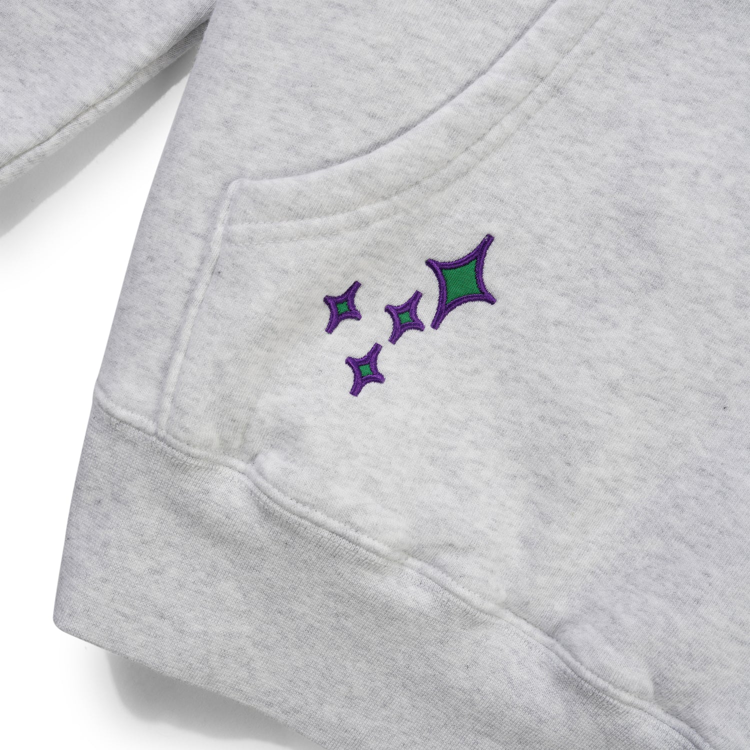 Spike Pullover Hood, Light Heather Grey