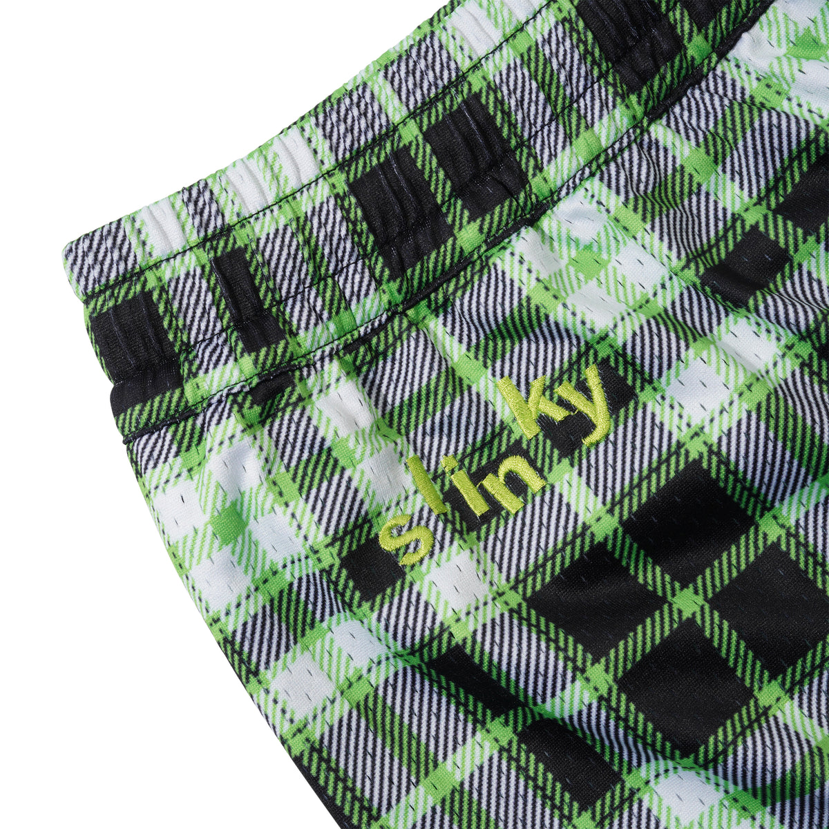 Mouse Mesh Short, Green Plaid