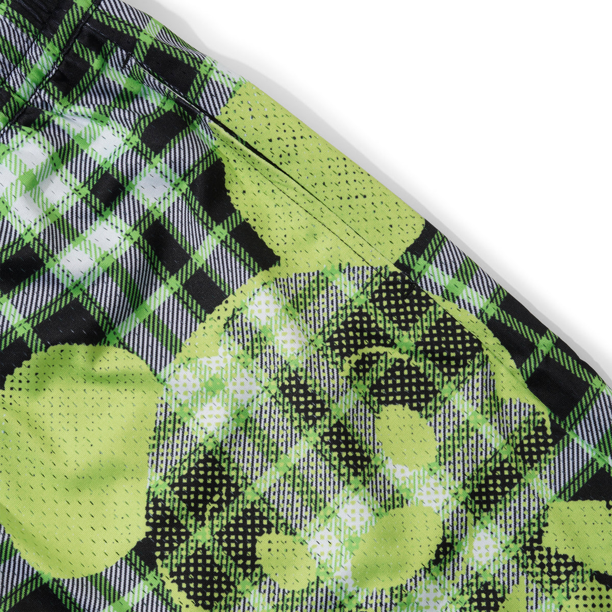 Mouse Mesh Short, Green Plaid