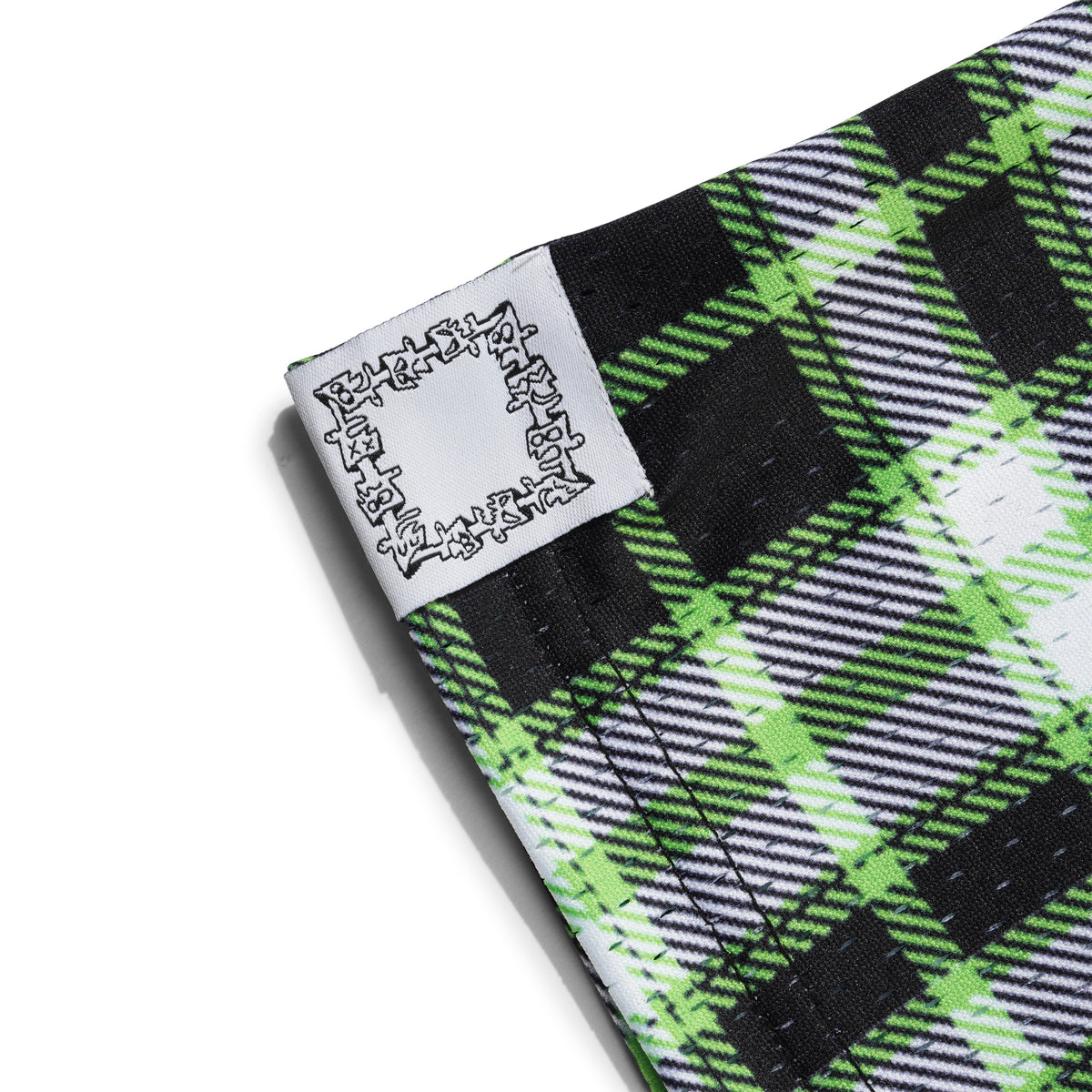 Mouse Mesh Short, Green Plaid