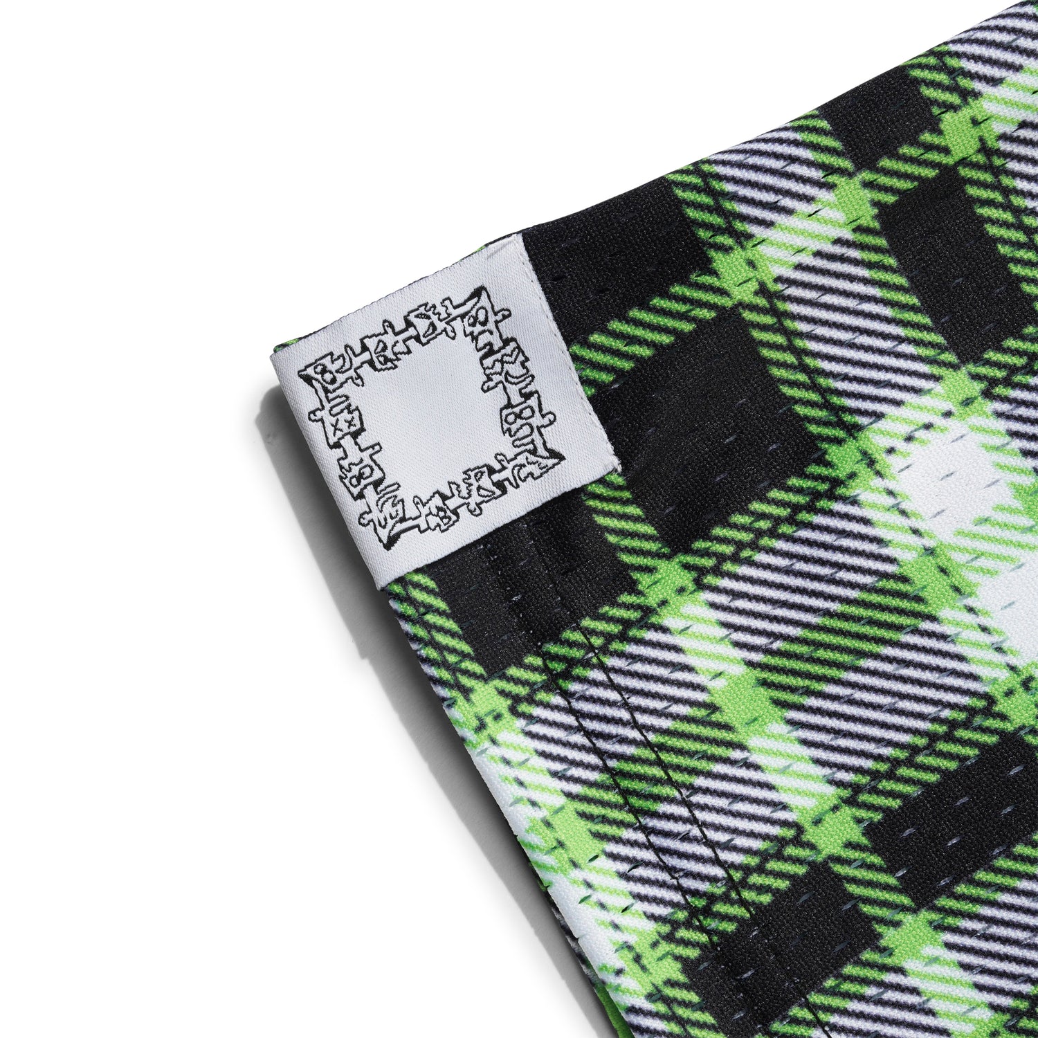 Mouse Mesh Short, Green Plaid