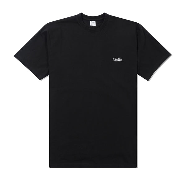 Civilist Mini Logo Tee, Black