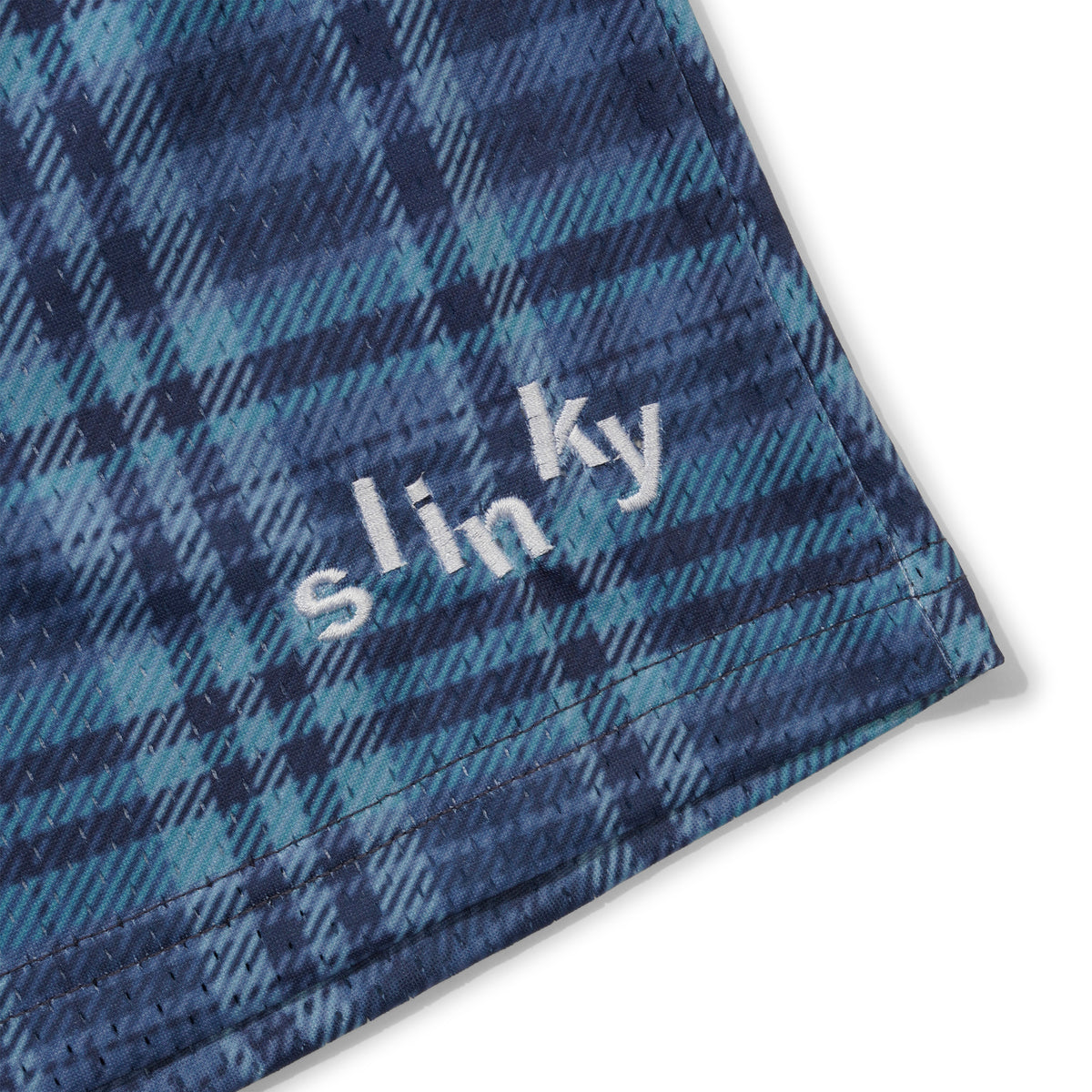 Picco Mesh Short, Blue Plaid