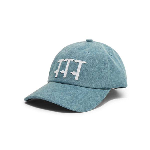 The Trilogy Tapes TTT Stonewash Denim 6-Panel Hat, Stonewash