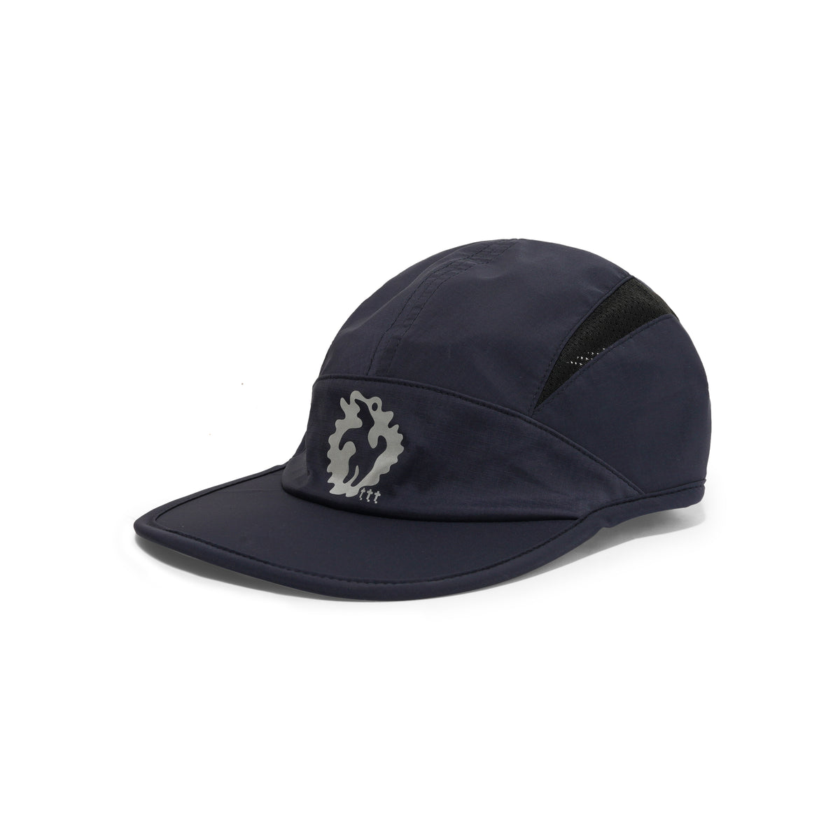 TTT Clogged Bear Running Hat, Metallic Navy / Black