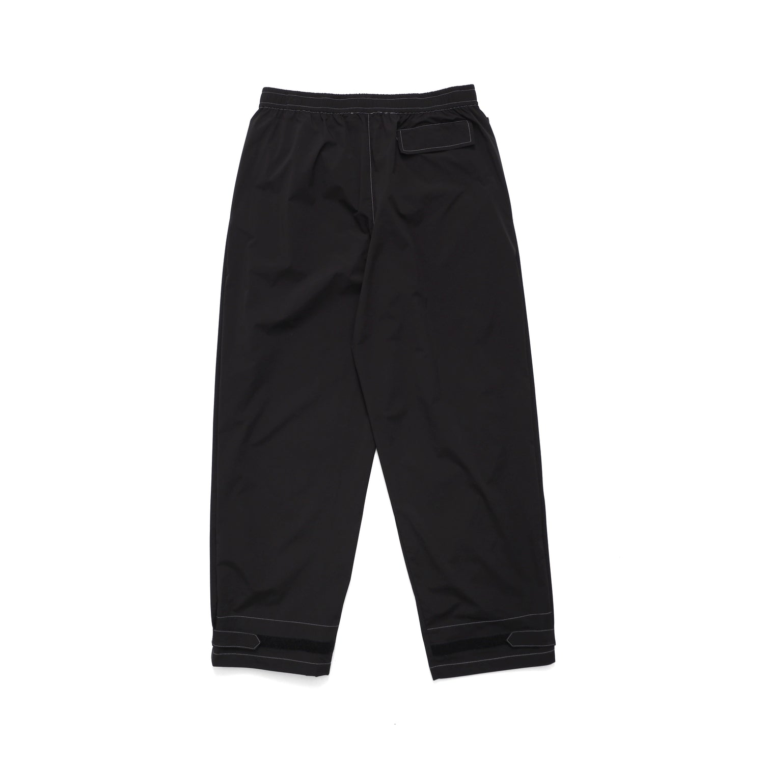 Contrast Stitch Rain Pant, Black