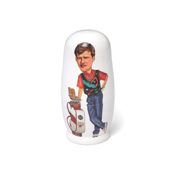 Metalwood Tour Pro Nesting Dolls, White