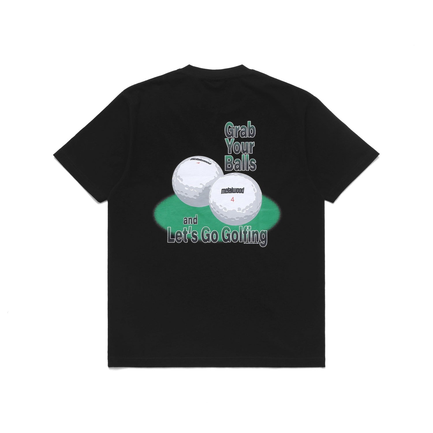 Grab Your Balls Tee, Overdyed Black