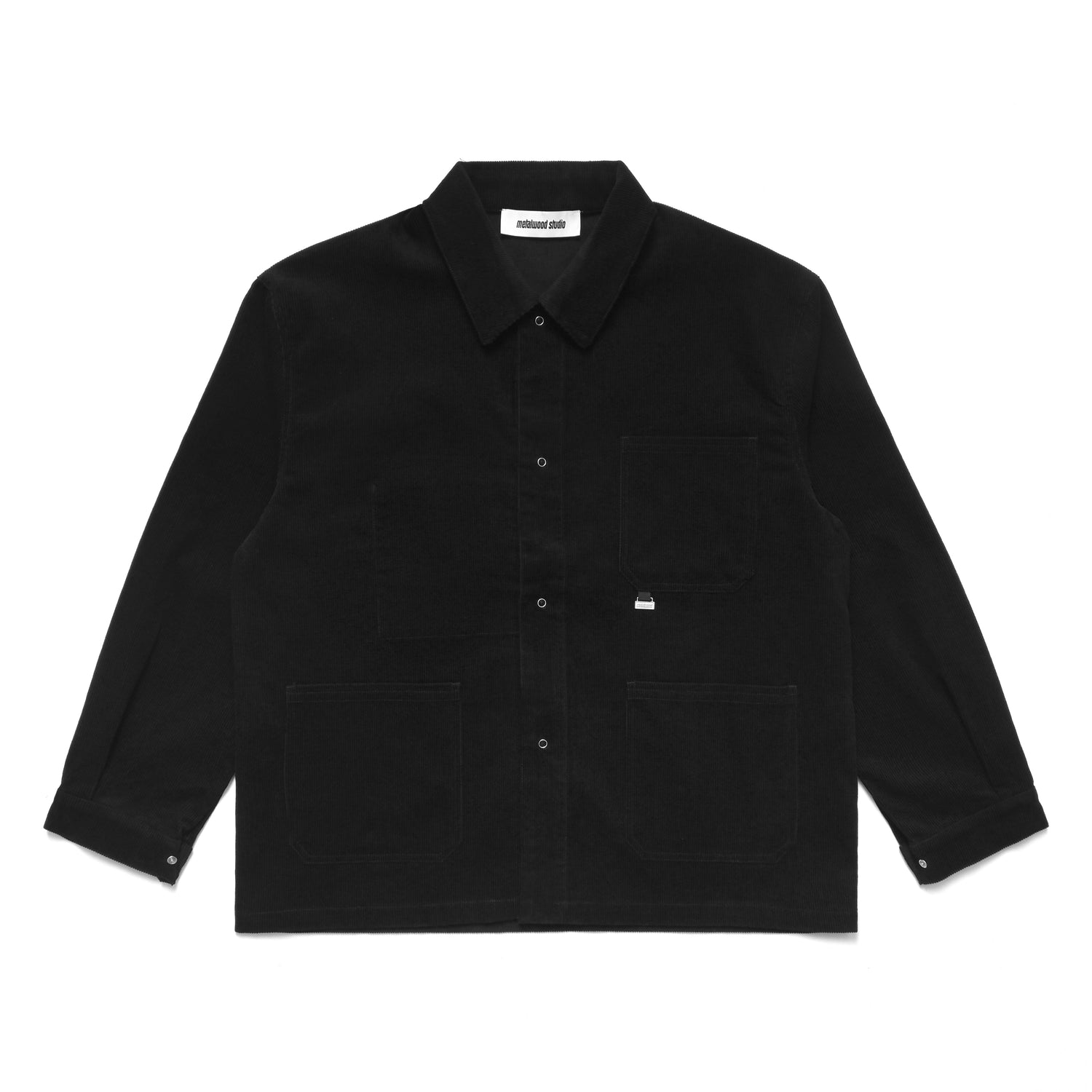 Corduroy Overshirt, Black