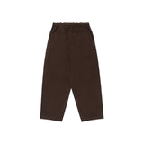 Elastic Waist Baggy Pant, Brown