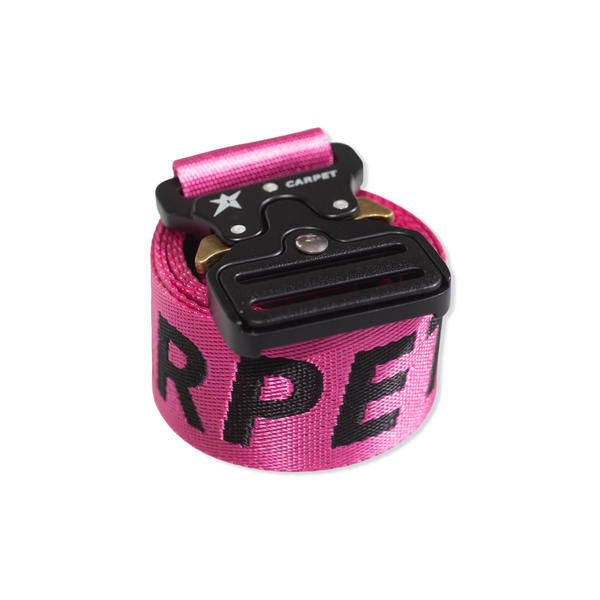 Carpet Company Woven Belt, Pink / Black