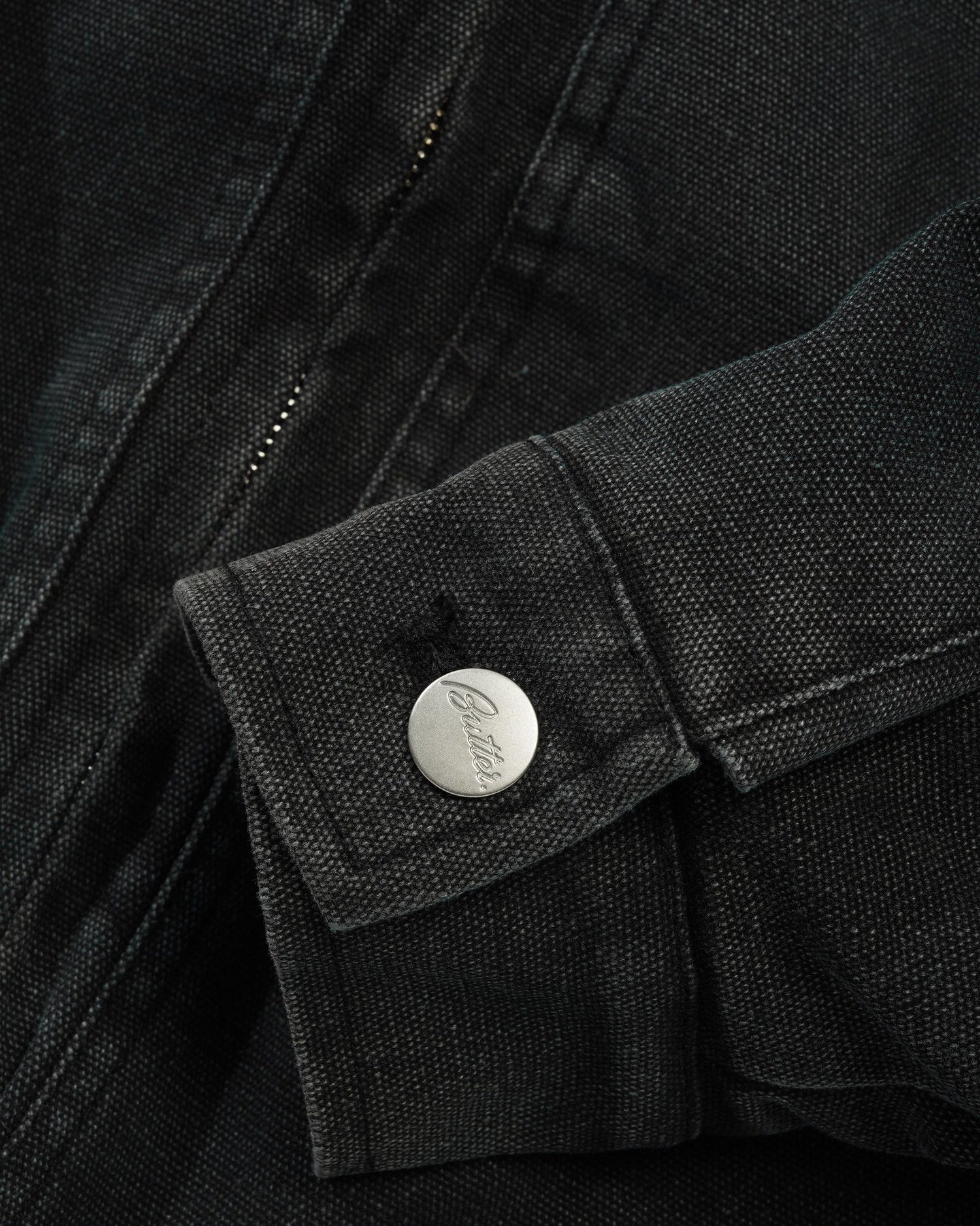 Davide Work Jacket, Washed Black