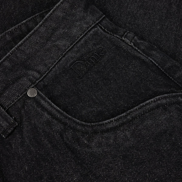 Dime Classic Baggy Denim Pants, Black Washed