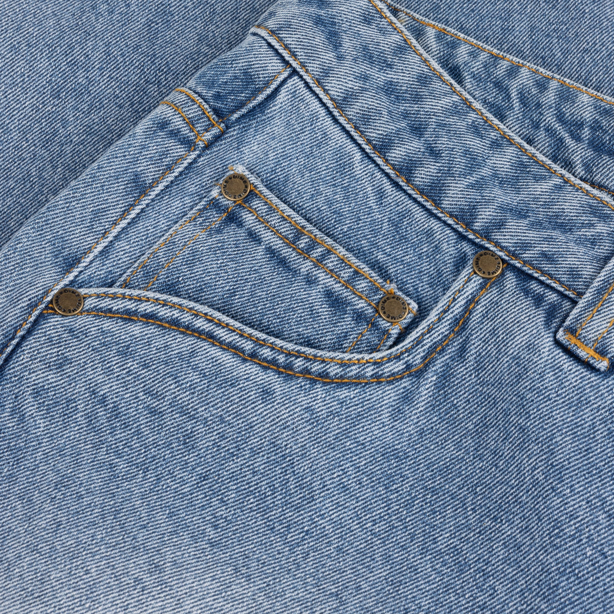 Classic Relaxed Denim Pants, Sandblasted Blue