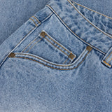 Classic Relaxed Denim Pants, Sandblasted Blue