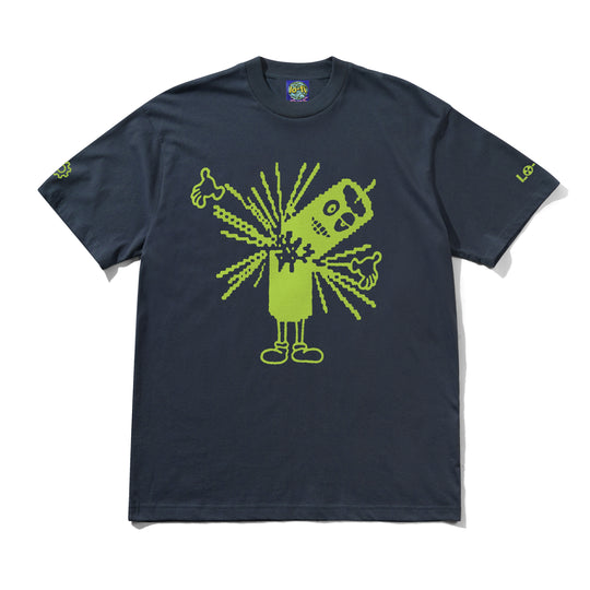 Detonate Tee, Smoky Indigo