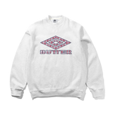 Diamond Applique Crewneck, Ash