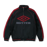 Diamond Fleece Zip-Thru Jacket, Black