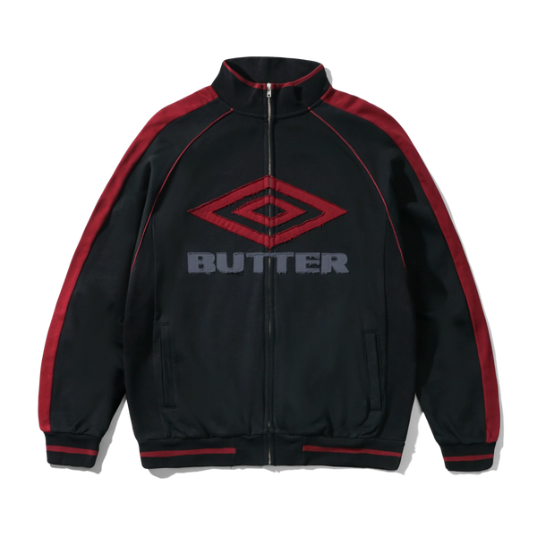 Butter Goods Diamond Fleece Zip-Thru Jacket, Black